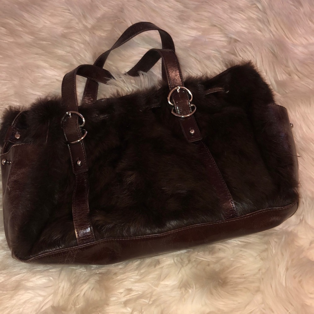 Kenneth Cole fur purse